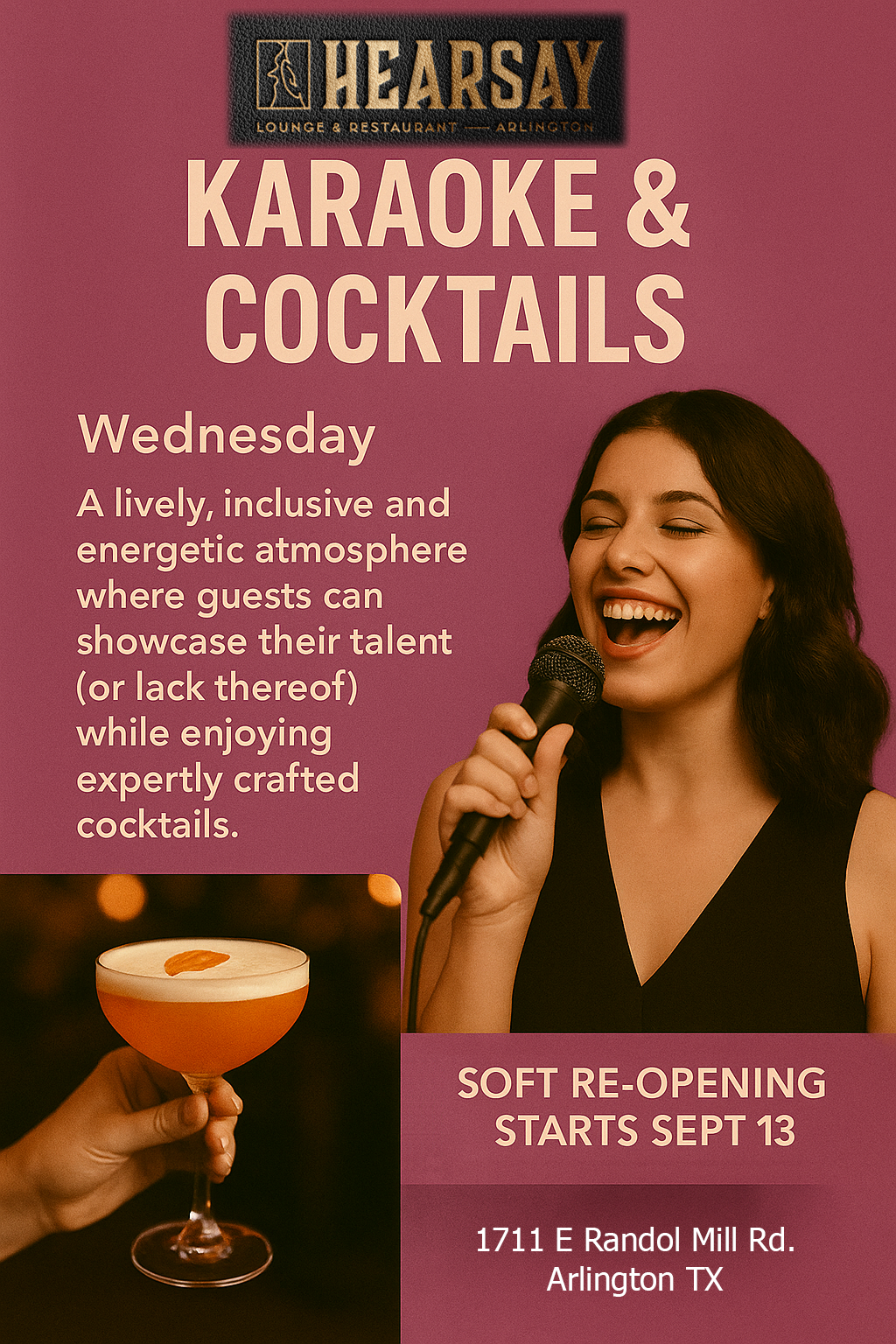 Karaoke & Cocktails Wednesday