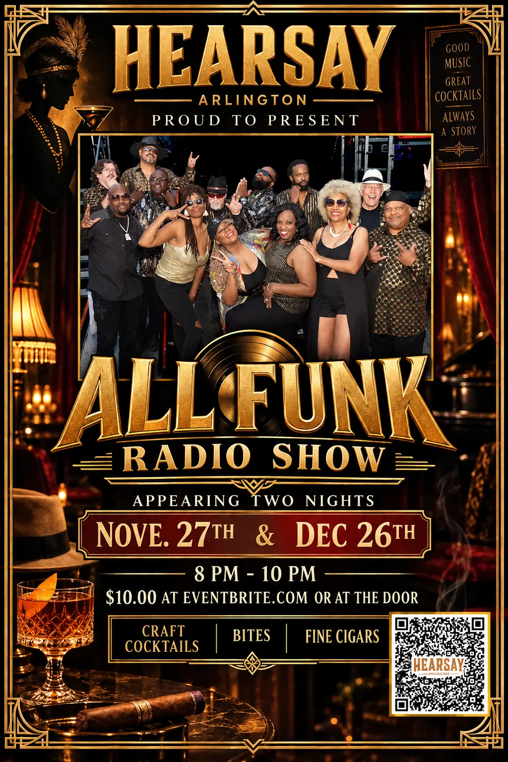 Hearsay All funk radio show poster