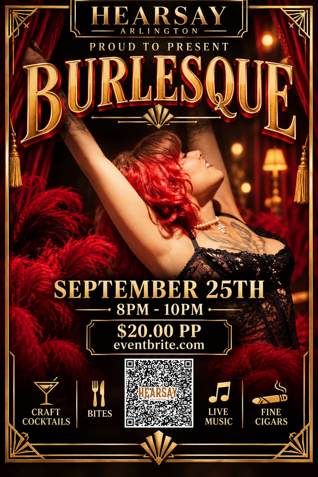 Hearsay Burlesque Poster